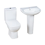 Pedestal basin Lavabo Wash Hand Ceramic Basin Porcelain Art counter basin Sink Tap Faucet